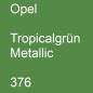 Preview: Opel, Tropicalgrün Metallic, 376.